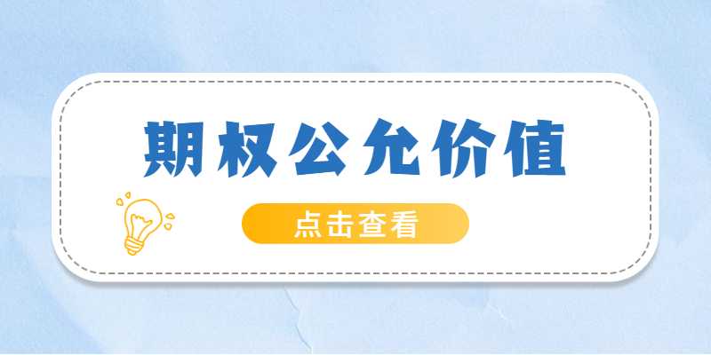期权的公允价值怎么理解？